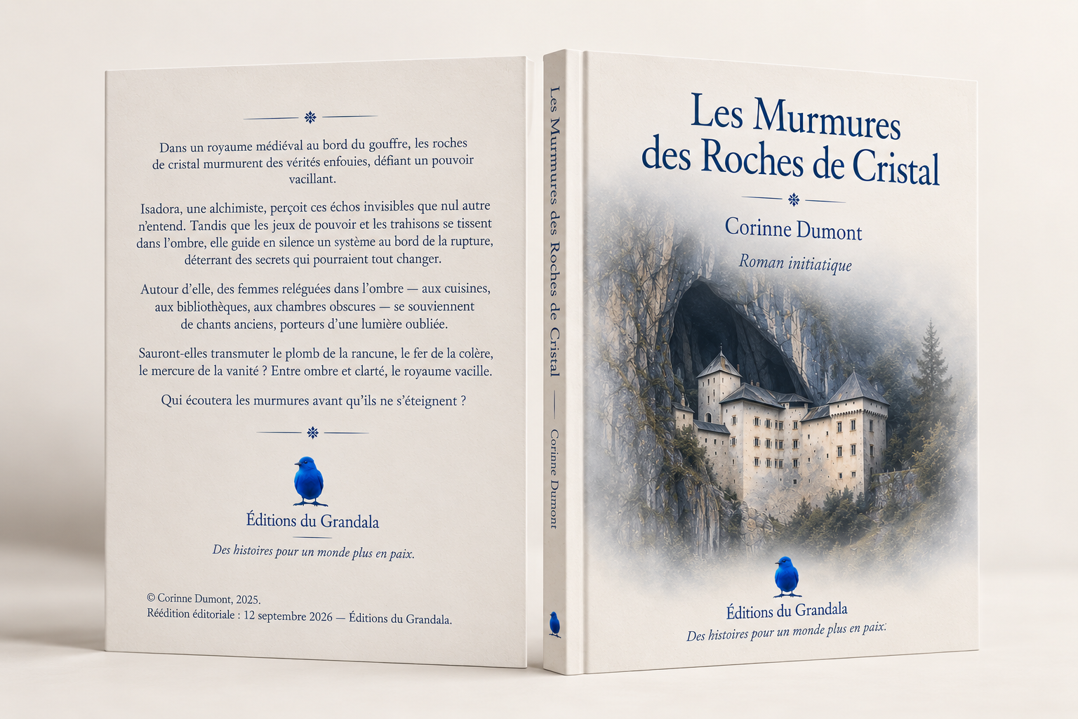 Les Murmures des Roches de Cristal — livre de face et de dos