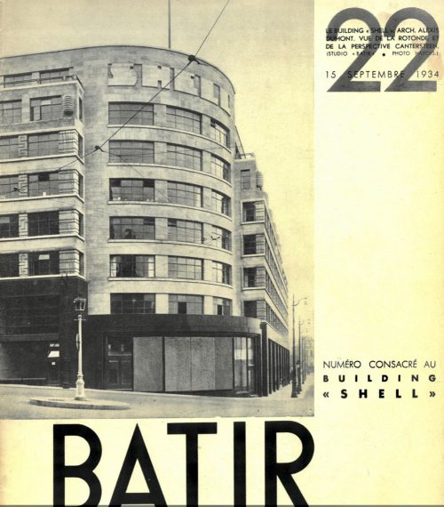 Couverture de la revue Bâtir du 15 septembre 1934 montrant le Shell Building